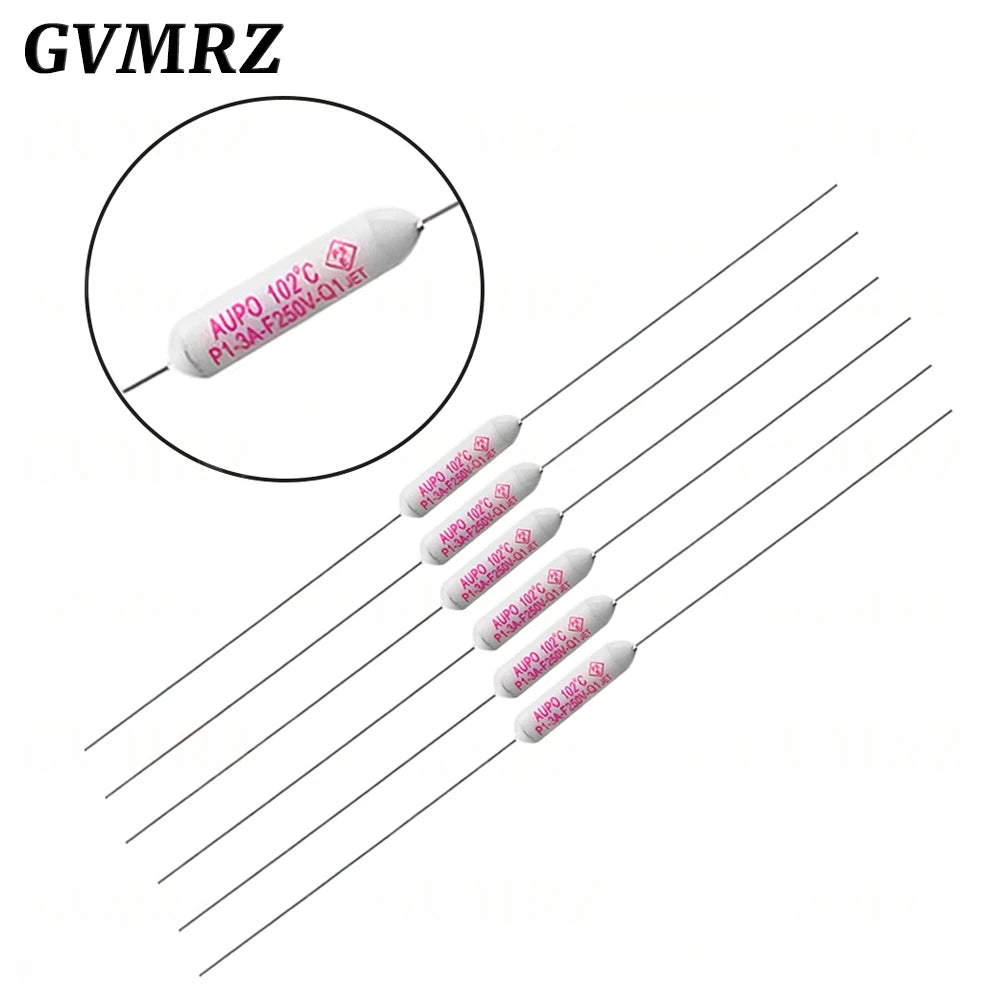 5PCS Temperature Fuse JET RF AUPO 1A 2A 3A 5A 250V 84/102/115/125/130/135/145/150C Degrees