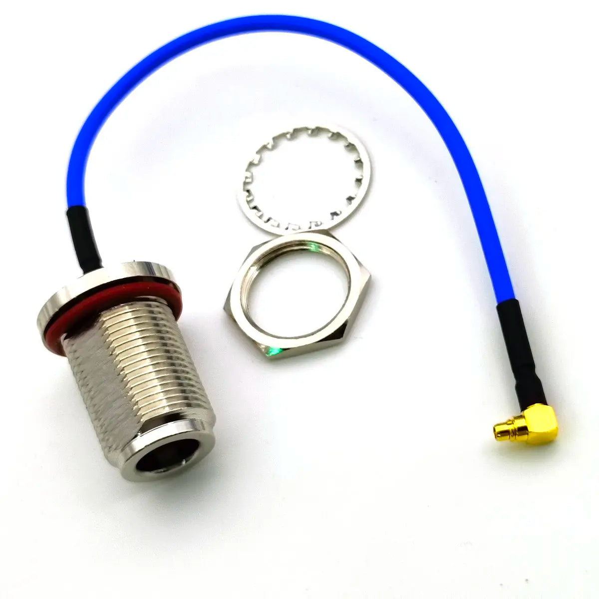 MMCX Male Plug to N Female Bulkhead  RG405 Semi Flexible Low Cable 50ohm