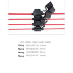 Waterproof Mini Small Medium Auto Fuse Holder 16/14/12/10AWG Car Blade Fuse wire cable 10A 20A 30A 50A fuse Power Socket