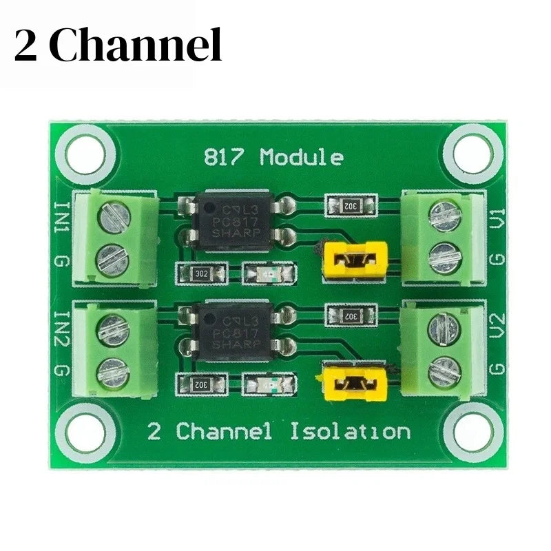 PC817 2/4/8 Channel Optocoupler Isolation Board Voltage Converter Adapter Module 3.6-30V Driver Photoelectric Isolated Module