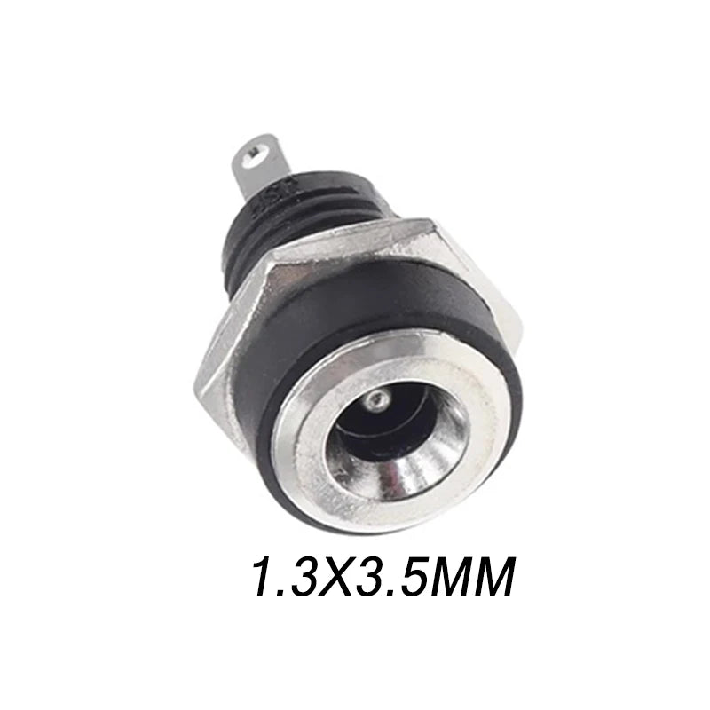10/50/200Pcs DC-022B DC Power Socket 5.5x2.1/2.5mm Panel Mount Female Jack Socket  DC Connector DC022B
