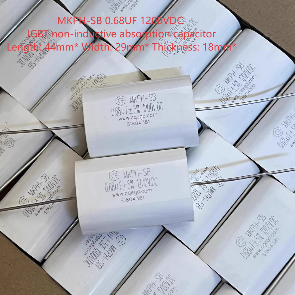 5pcs/lot MKPH-SB 1200V 0.1uf 0.22UF 0.47uf 0.68uf  5% IGBT non-inductive absorption thin-film capacitor