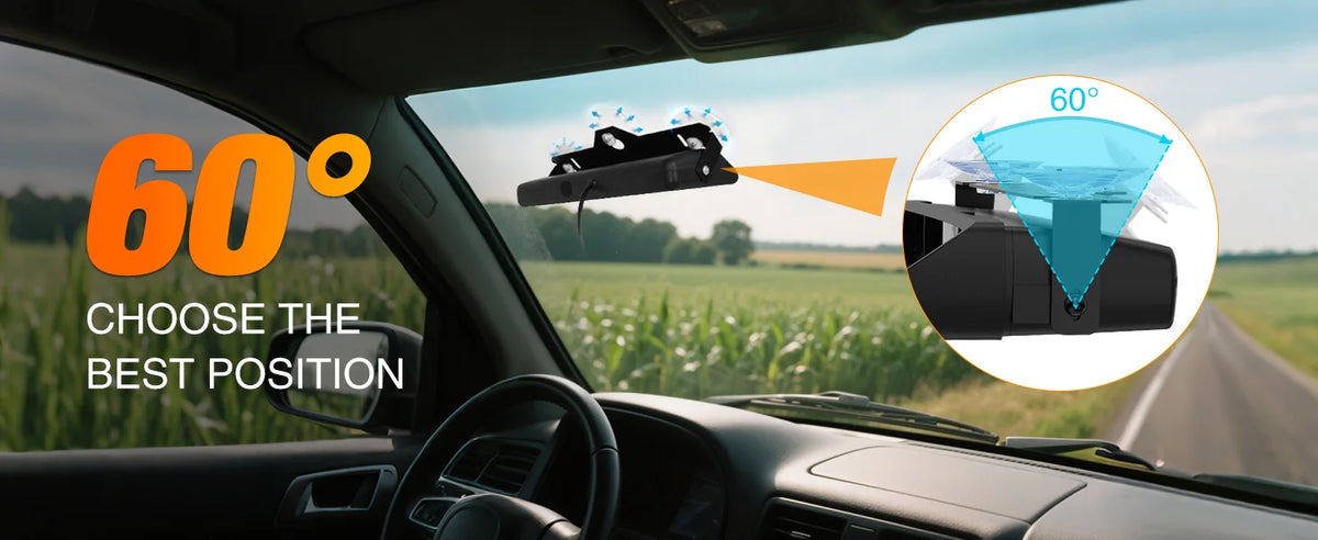 Nilight Bright LED Strobe Lights , Car Windshield Warning Flash Light with Suction Cups, Hazard Safety Lamp for Truck