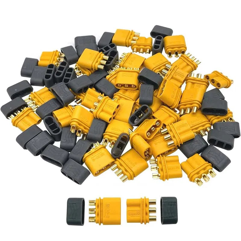 10Pcs Amass MR30 Male Female DC Motor Plug Three Hole Connector
