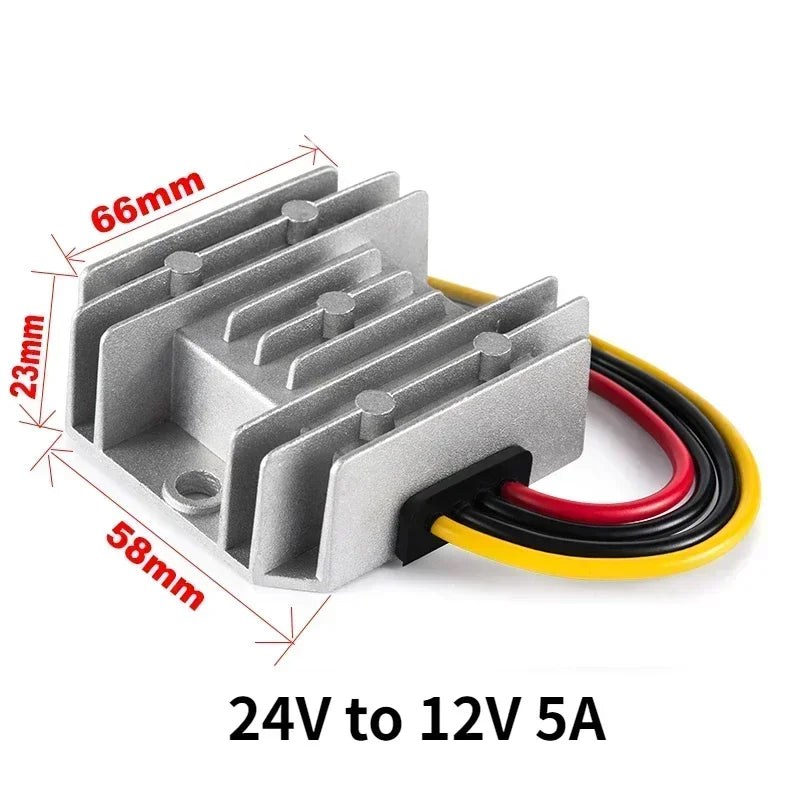 DC-DC 24V to 12V 15V-36V to 12V 5A 3A Step-Down Converter Car Power Module Buck Model Converter 24V 12V Waterproof Module