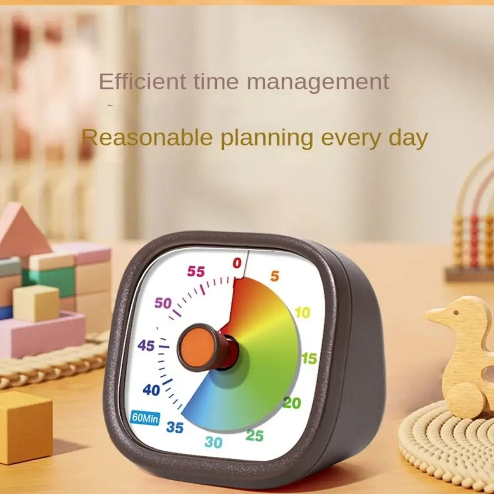 Movement Visual Timer Time Management Sweep Second Countdown Clock 60-Minute Silent Kitchen Cooking Timer Kids and Adults