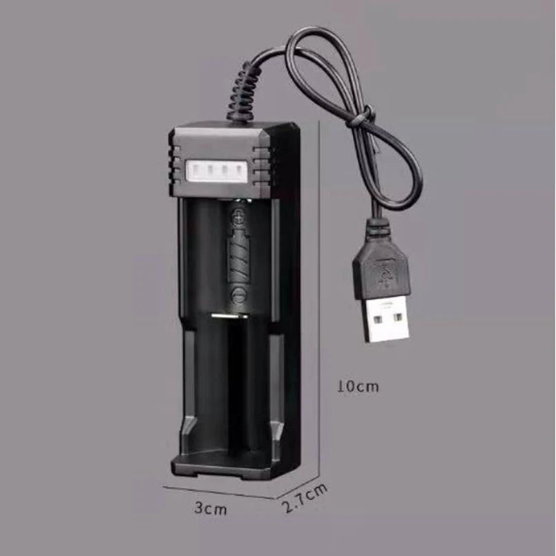 Universal USB Smart Single Slot Charger Lithium Battery Charger Multi Functional Lithium Battery Stand Charge 18650 Charger
