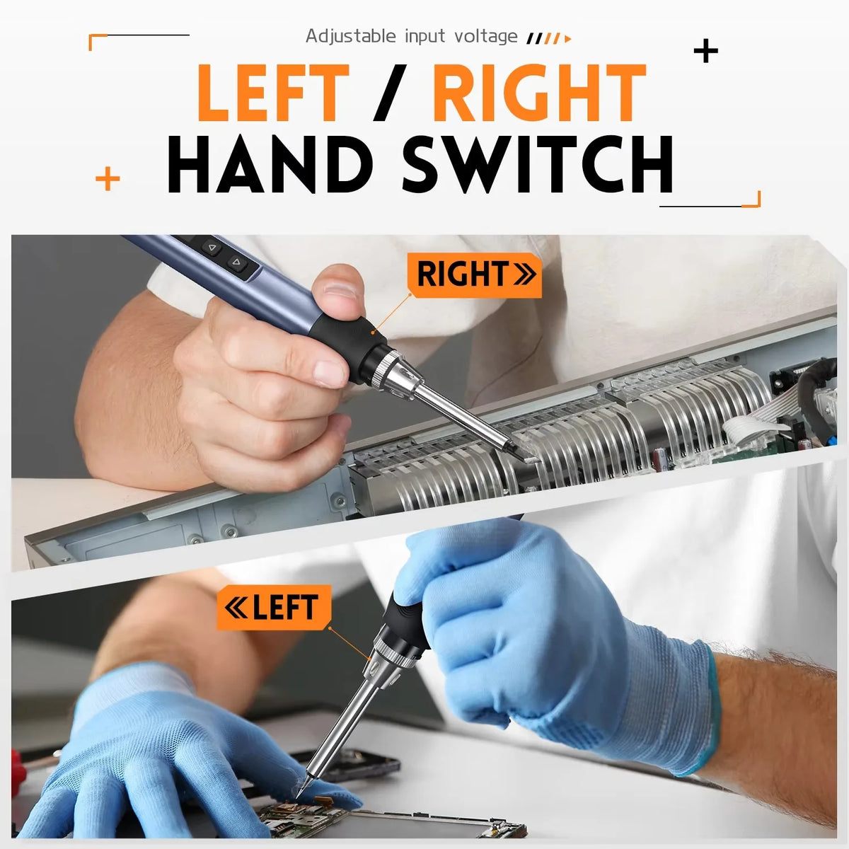 FNIRSI HS-01 Smart Soldering Iron 80-420℃ Rapid Heating PD 65W Type-c Charge Digital Display Screen Portable Welding Repair Tool