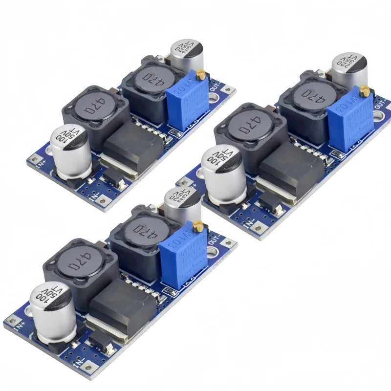 3pcs XL6009 DC-DC Step Up/Down Power Module Adjustable 4A Current for Solar Panels 400KHz 3.8-32V to 1.25V-35V