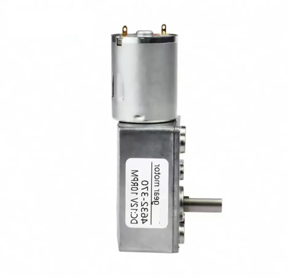 JGY370 JGY-370 1-210 RPM 12 V 24V With Encoder Mini Electric 6V 90 Degree Gearbox Right Angle 12v DC Worm Gear Motor