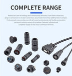 OEM/ODM RJ45 IP67/68 Waterproof Ethernet Aviation Round Connector Threaded Female PCB POE Network Cable socket