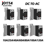 Din Rail Mounted SSR Single Phase Solid State Relay With Heat Sink SSR 10DA 25DA 40DA 60DA 80DA 100DA 120DA