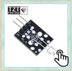 TZT 1/3PCS KY-008 3pin 650nm Red Laser Transmitter Dot Diode Copper Head Module for arduino DIY Kit