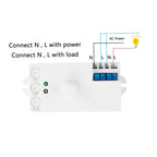 5.8GHz LED Microwave Radar Sensor Light Switch Human Body Motion Induction Sensor Controller Switch AC 220V-240V DC 12V 24V