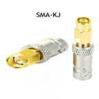 2PCS SMA Male to BNC Female + SMA Female to BNC Male RF Coaxial Adapter Connector for WiFi Antenna Radio Ham Walkie Talkie