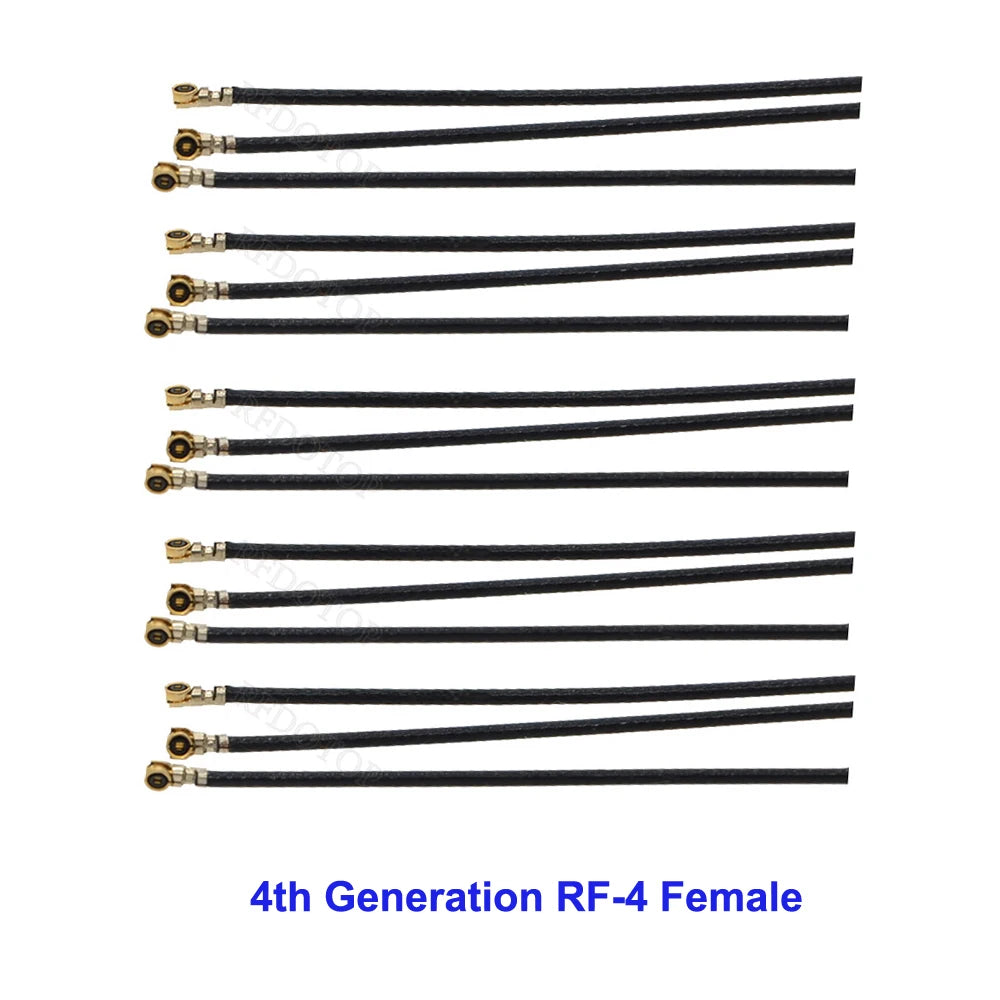 1Pcs 4-Hole Panel Mount SMA Female Flange to IPX RF-1 Connector RF1.13/RF1.37/RG178 WIFI Antenna Pigtail Extension Jumper Cord