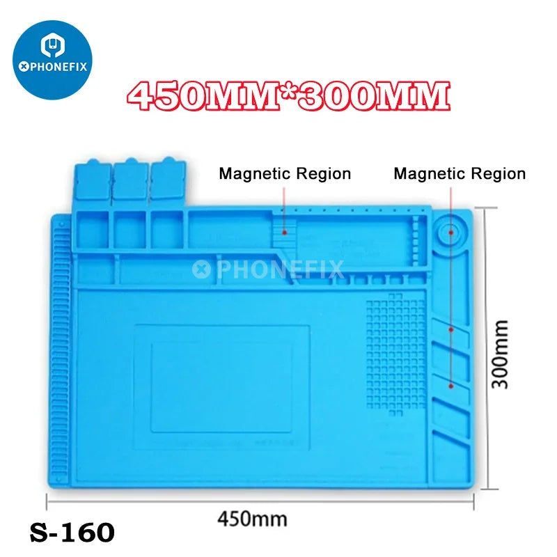 Antistatic Blanket  Heat Insulation Thick Durable Silicon Soldering Mat for PC Phone Station Mat BGA Soldering Repair Tool