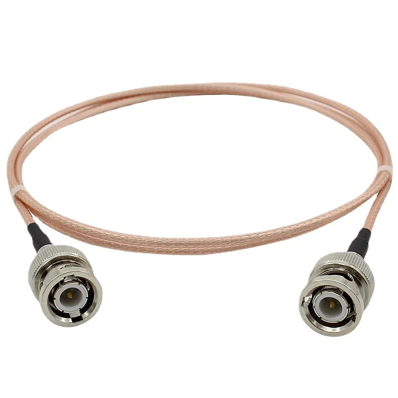 RG316 Coaxial Cable Q9 BNC Male Plug To BNC Male Crimp for RG316 SDI Signal Camera RF Pigtail Soft 50 Ohm Low Loss Copper Brass