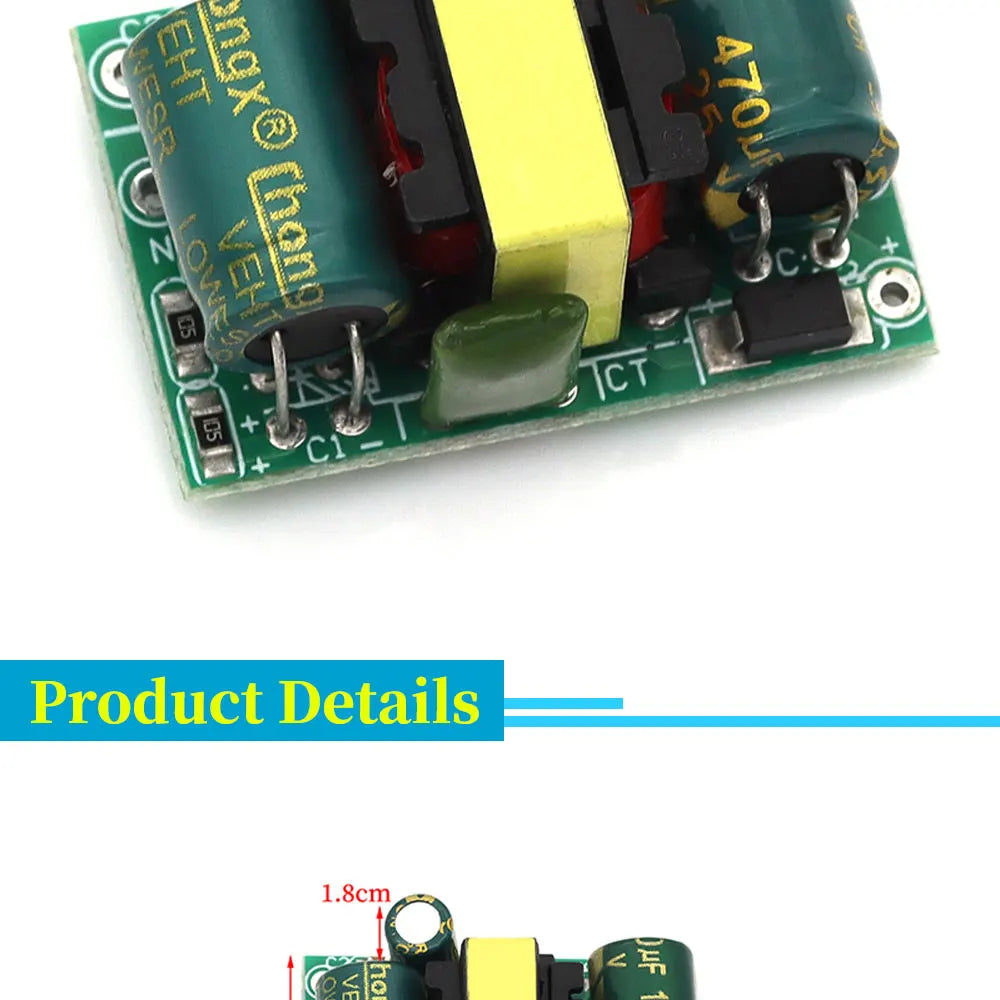 1pcs 220V AC To DC Isolated Power Board 3.5W Precision Regulation 5V/3.3V700mA 12V400mA MCU Power Converter PCB