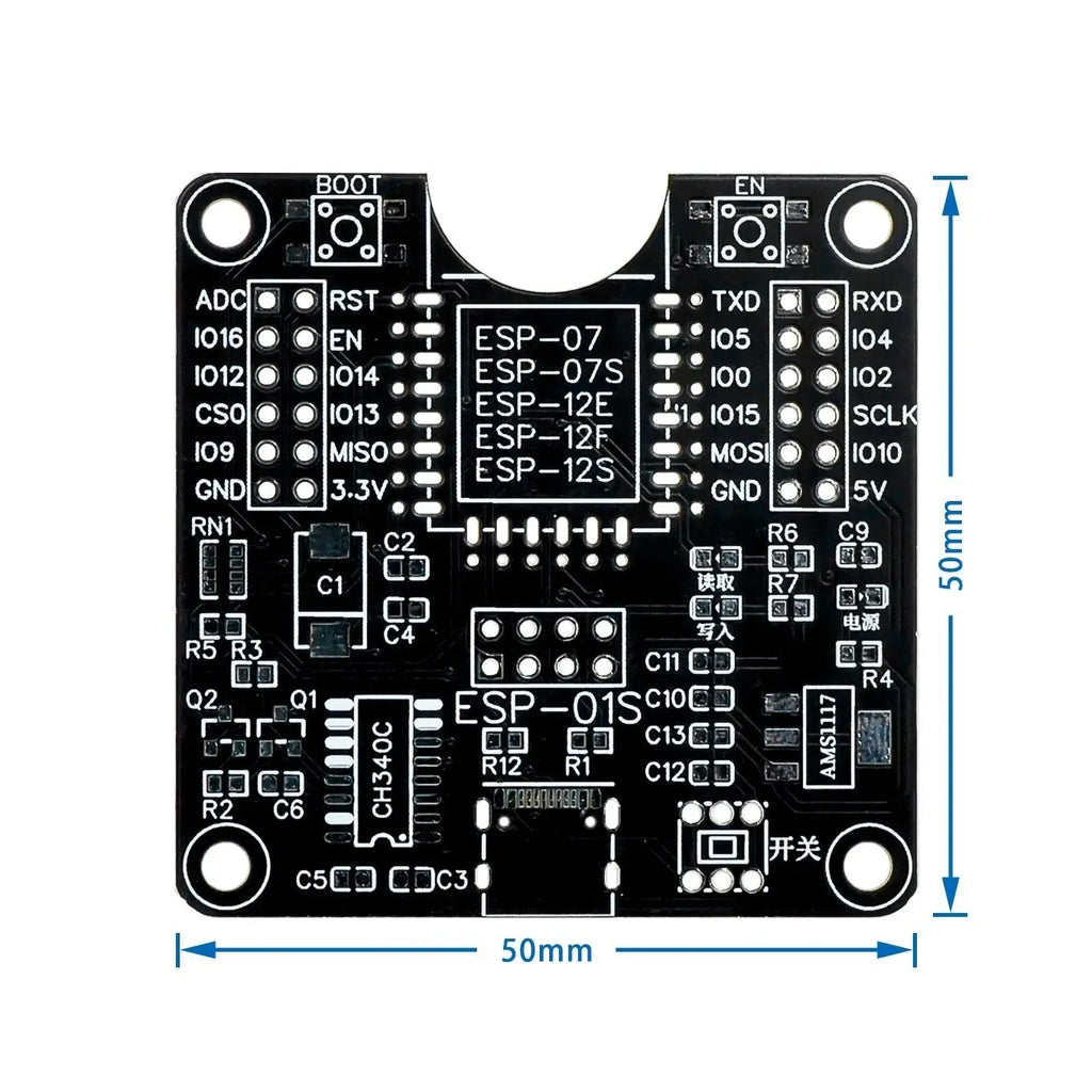 ESP8266 ESP-32 ESP32 Development Board Test Programmer Socket Downloader for ESP-01 ESP-12F ESP-07S ESP-12S ESP32