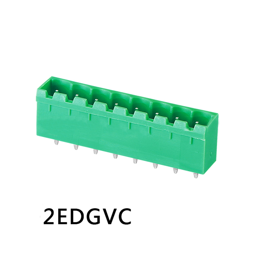 100pcs 2EDGR 5.08mm 2EDGV 2/3/4/5/10P Vertical/Right Angle Male Pin Wafer Only Phoenix Contact Connector PlugIn Terminal Block