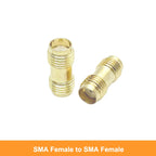 Gold Plated Brass Straight SMA Male to Male Adapter RP-SMA Female to Female RF Coax Connector for WiFi Antenna FPV
