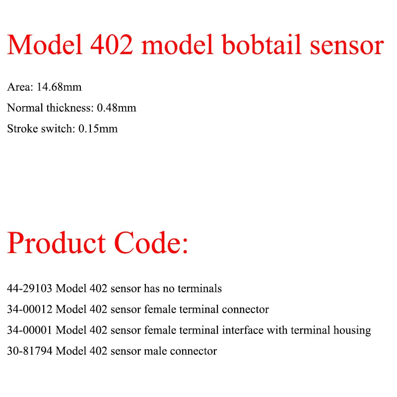 0.5" Resistive Pressure Sensor FSR 402 Weighing Sensor Measurement Force Sensing Resistor Long Short Tail Optional