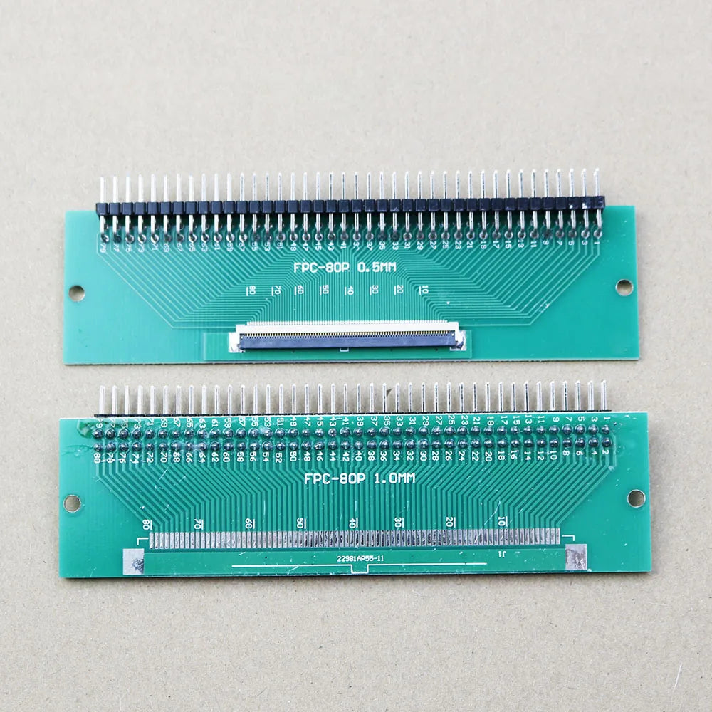 1pcs 4/6/8/10/12/15/16/18/20/22/24/26/30/34/36/40/42/45/50/56 Pin FPC/FFC Adapter Board 0.5mm To 2.54mm Connector