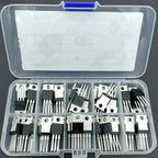 10 Values 50pcs MOSFET Kit TO-220 IRFZ44N IRF510N IRF530N IRF540N IRF640N IRF740 IRF840 IRF3205 IRF9540 Storage Box