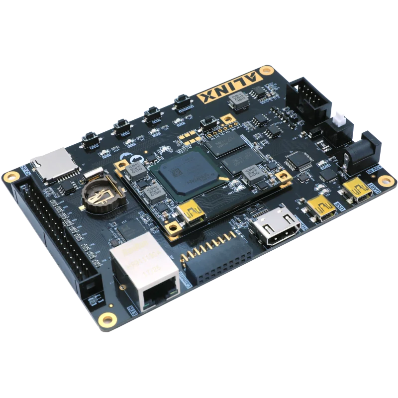Alinx XILINX FPGA Black Gold Development Board Spartan-7 VIVADO AX7050 XC7S50FGG484 Companion video tutorial