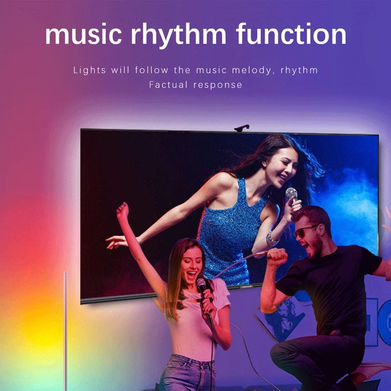 LED TV Backlight with Color Picking Sensor RGB-IC Led Strip Lights App Control Music Sync Light for 55-75inch PC/TV Ambient Ligh