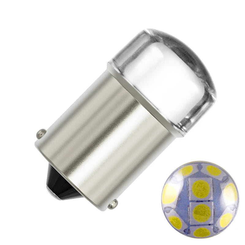 100PCS P21W P21 1156 BA15S 9 Led 3030 SMD Car Signal Lamp R5W R10W Auto DC 12V 24V