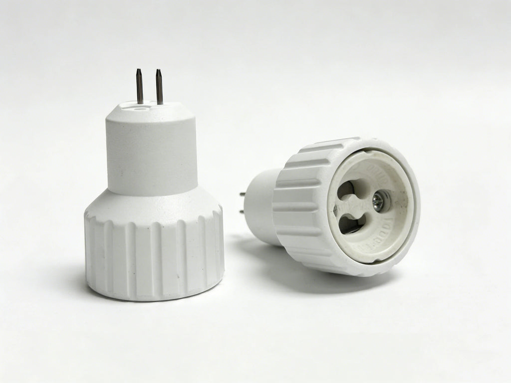 2pc MR16 to GU10 Halogen CFL LED Lamp Holder  Base Light Socket Adapter, Physically Change Contact,NO AC-DC Transformer Required