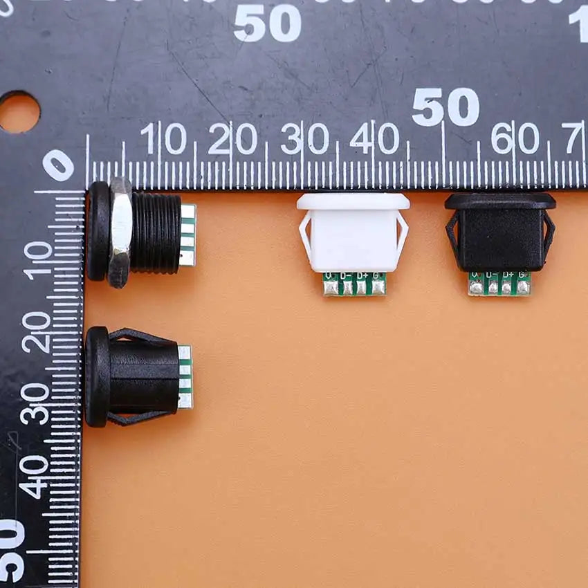 6Pin Type-C USB Waterproof Connector USB-C Direct Compression Welding Wire Type Female Socket Charging Port Tail Plug Interface