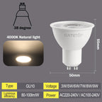10pcs LED Spotlight GU10 Bulb 5W 6W 7W 8W 9W GU10 AC 220V 100V Replace 30W 40W 50W Halogen Lamp for Home Lighting Derection