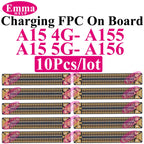 10pcs Original Charging Port FPC Connector For Samsung A04 A05 A14 A15 A24 A25 A34 A35 A52 A53 A54 A55 Mainboard Flex Clip