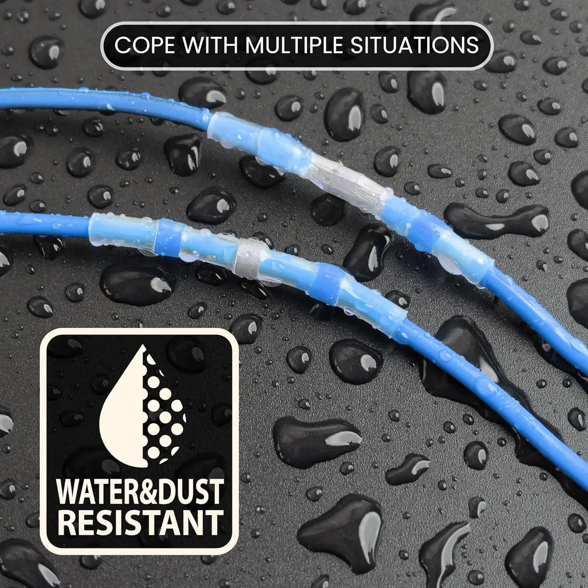 50/100/120/150/200/250PCS Solder Seal Wire Connectors Heat Shrink Butt Connectors, Waterproof Insulated Electrical Wire Terminal
