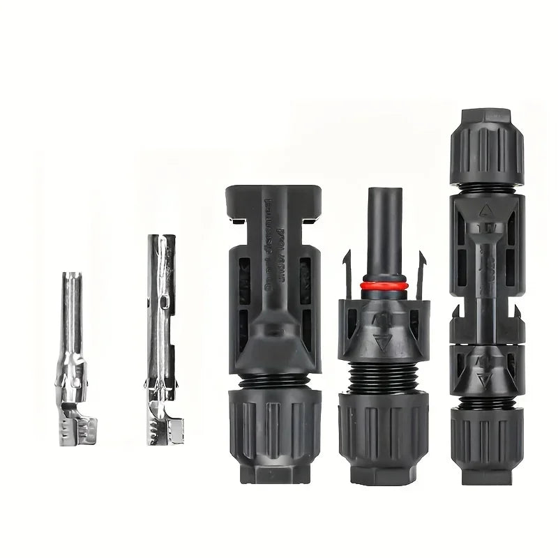 10/20/60/100PCS Photovoltaic Connectors, Solar Cable Connectors, IP67 Waterproof Adapters, DC1000V/30A Used for 2.5/4/6mm2 Cable