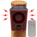 Solar Outdoor Motion Sensor Alarm Home  Alarm with Dog Barking Gunshot Sound Support Recording and Adjustable Volume