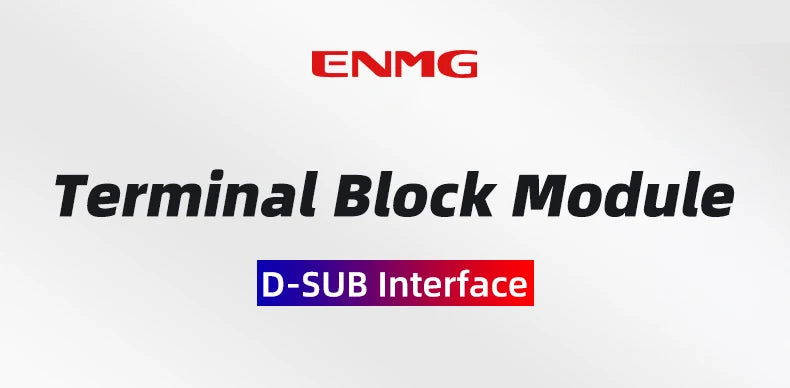 ENMG Direct Insertion 8A 300V DB9 Serial Terminal Block 9 pole 15db25 37 44 50 78 pin male female terminal block rail type D-SUB