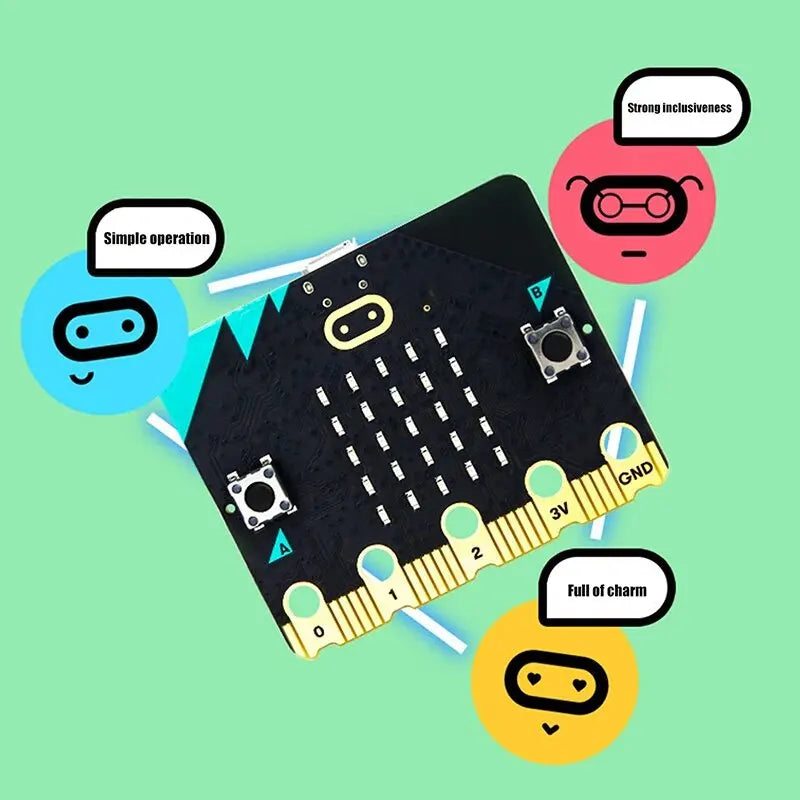 BBC Micro:Bit V2.22 Complete Set With Upgraded Processor, Built-In Speaker And Microphone Touch Sensitive Logo MicroBit