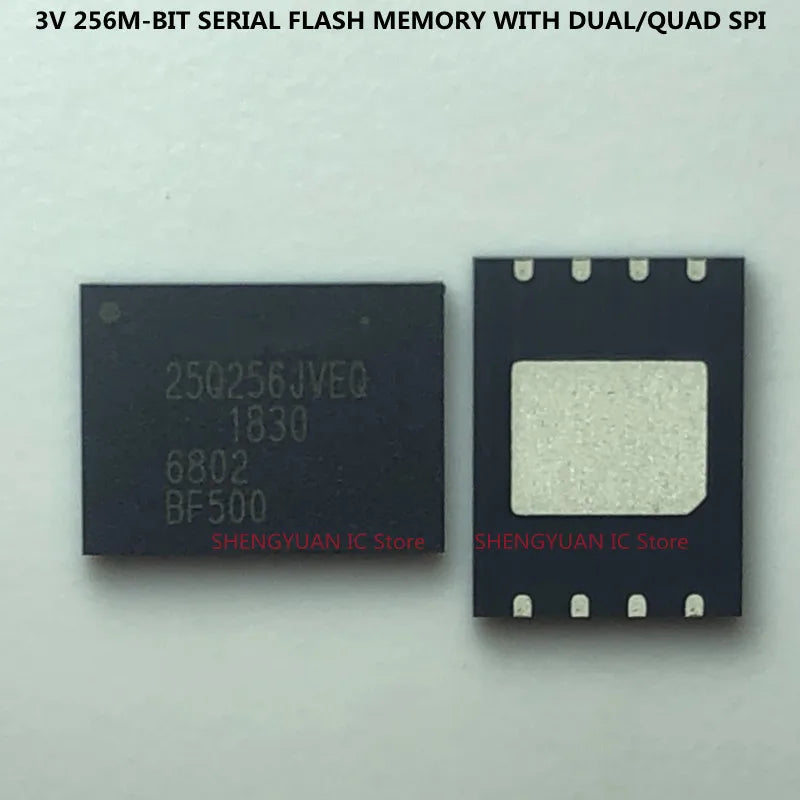 5Pcs W25Q256JVEIQ 25Q256JVEQ W25Q256JVEQ W25Q256JV 3V 256M-BIT SERIAL FLASH MEMORY WITH DUAL/QUAD SPI 100% New Original