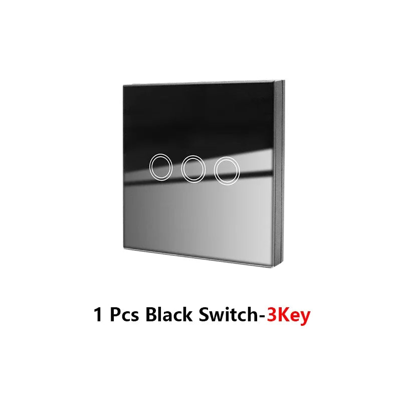 Diese 86 Switch Panel ON/OFF Touch Switch Wireless Light Switch 433Mhz Remote Control ,AC 85V~240V 10A Interruptor for Lighting