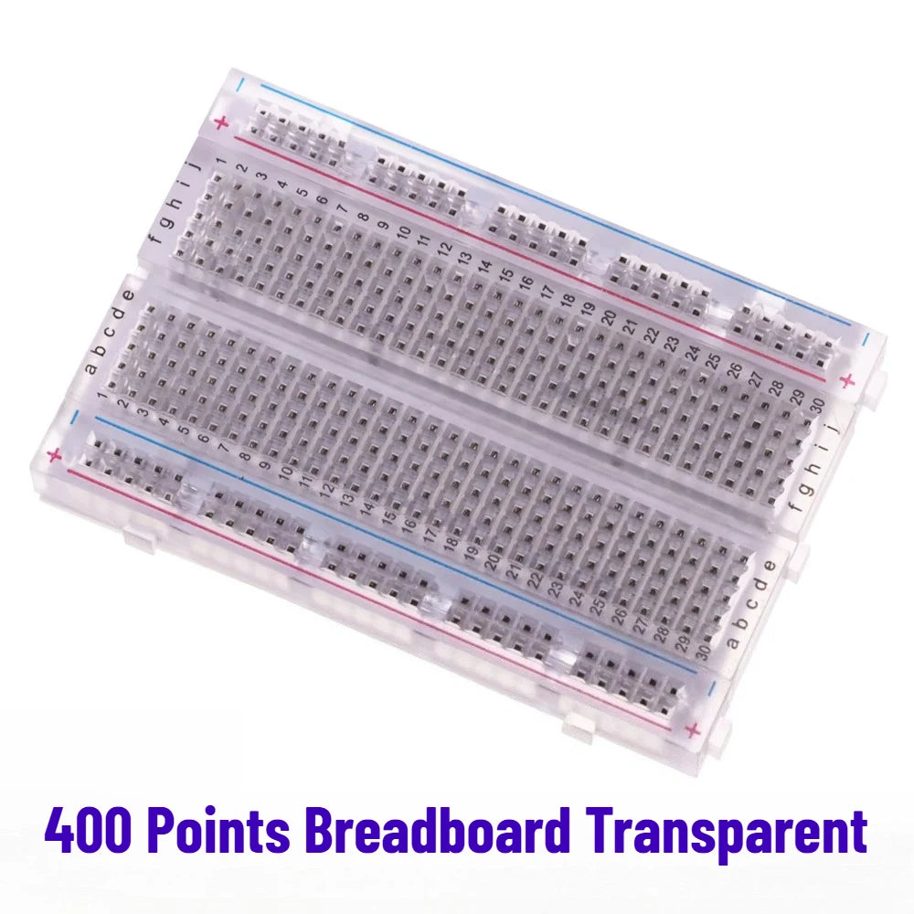 MB102 Breadboard Power Module 3.3V/5V MB-102 830 Points Prototype Bread Board for Arduino Kit 10/20/30cm Dupont Wire 65pcs Cable