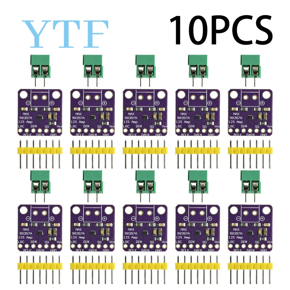 1-50pcs MAX98357A I2S Class D Audio Amplifier – 3W Digital Power Module for DIY Speakers & Smart Voice Systems