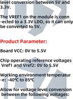 PCA9306 I2C/IIC Level Shifter - 2-Bit Bidirectional SMBus Translator, High Stability, Compatible for Arduino