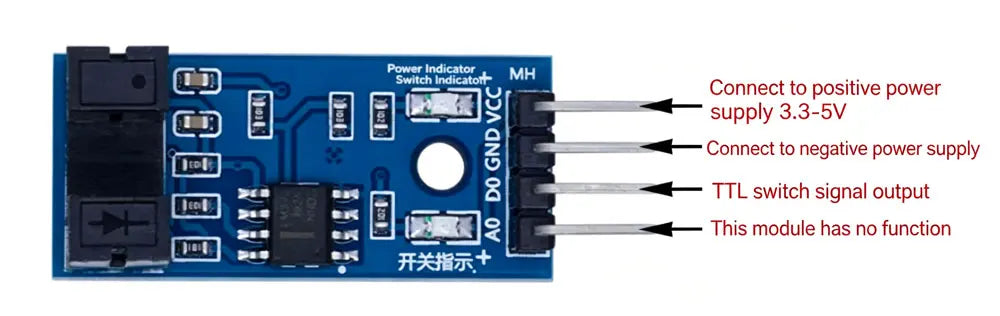 2pcs Slot Type IR Optocoupler Speed Sensor Module Counter Module 51 AVR PIC 3.3V-5V Diy Kit Optical Speed Measuring Module