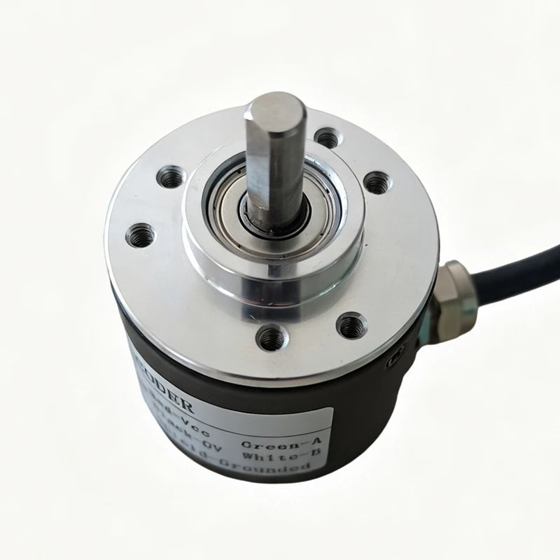 E38 Incremental Optical Rotary Encoder 5-24VDC 50/100/200/360/400/600/800/1000PR AB Two Phase 6mm Shaft Outputing NPN or Voltage