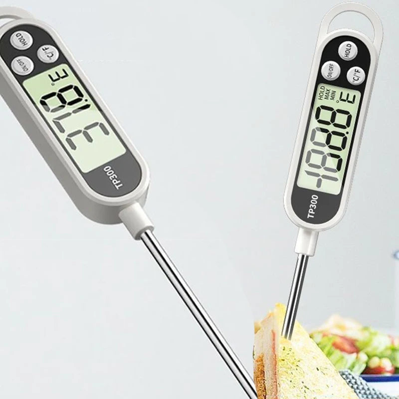 Probe Type Meat Thermometer Digital Kitchen Thermometer Cooking Milk Food BBQ TP300 Electronic Food Temperature Gauge Tools