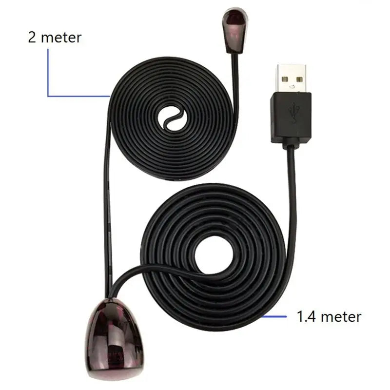 Infrared IR Remote Extender Repeater Receiver USB Adapter Transmitter Applies To Remote Control Devices 2M With Lights Durable